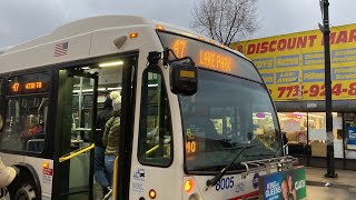 CTA Bus Ride 47 47th From 47th/Ashland To 47th/Calumet/green/line Nova Lfs Bus 2014 #8005
