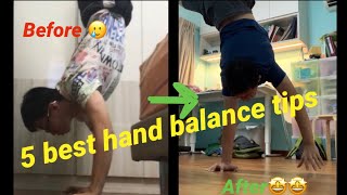 5 best tips for better handstand progress