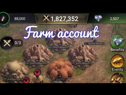 How to make a safe farm account with explanation || The Ants Underground Kingdom