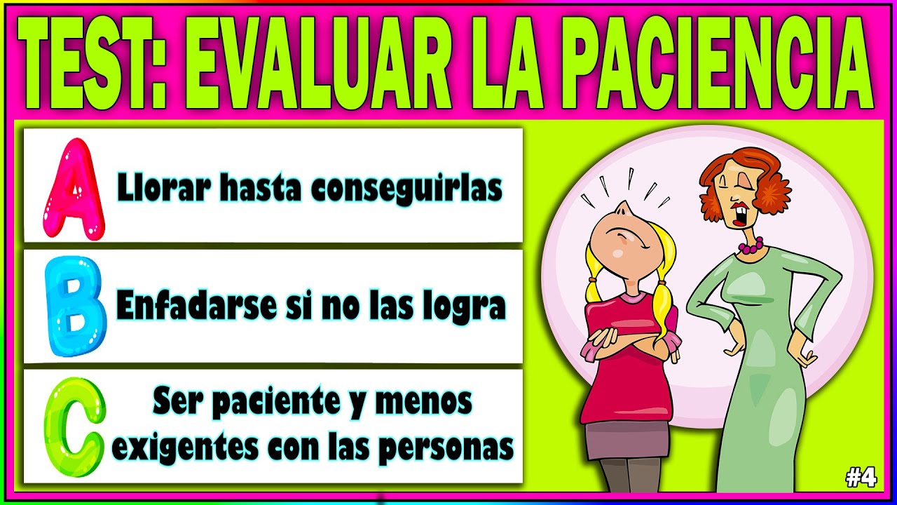 TEST 👁‍🗨 DE Con SITUACIONES Para NIÑOS 👦 JUEGO Psicológico Para EVALUAR La PACIENCIA - YouTube