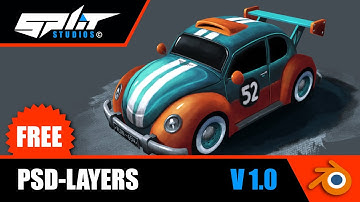 FREE Blender Addon ......... PSD LAYERS