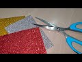 Christmas decor Angel &amp; ornaments/Glitter foam sheet craft/Foamiran/Art &amp; Craft