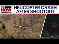 Police helicopter crashes after shootout in Arizona