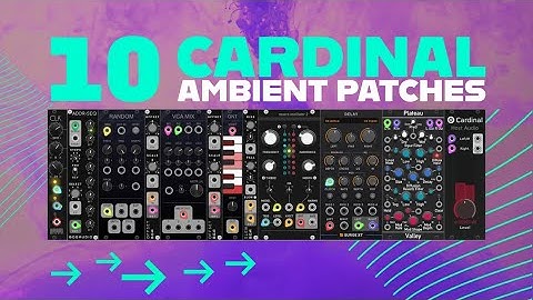 10 Ambient Cardinal Rack Patches – Simple & Minimalist, Beginner Friendly #vcvrack #cardinal
