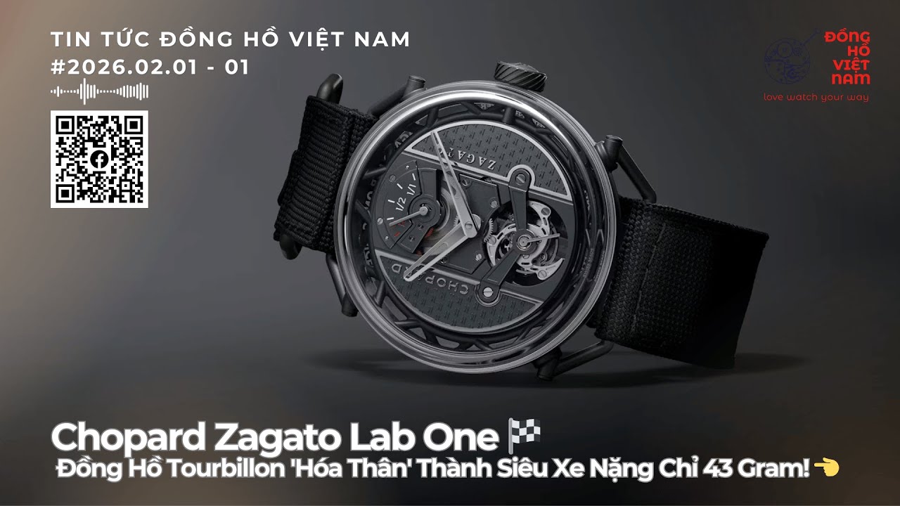 Chopard Zagato Lab One Concept: Đồng Hồ Tourbillon 'Hóa Thân' Thành Siêu Xe Nặng Chỉ 43 Gram! 