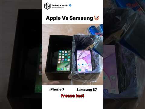 iPhone 7 Vs Samsung S7☠️ #Redbull Freeze test 🥶#Will it Survive🤔