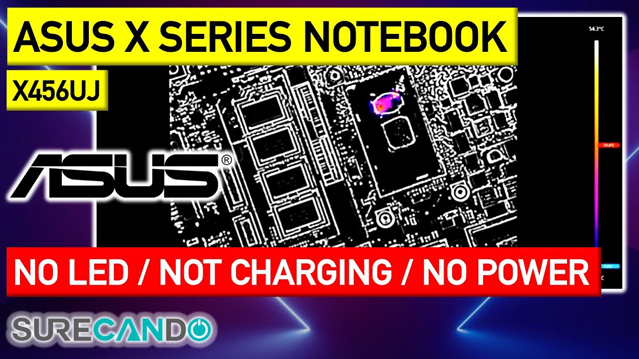 ASUS X456UJ Notebook not turning on or charging, no LED indicators