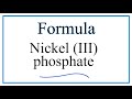 Nickel 3 Phosphate Concepts