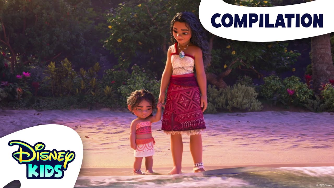 🌊💕 Vaiana - Compilation : Célébration de l'océan - YouTube