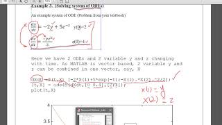 Solving system of ODEs using MATLAB