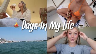 VLOG: new coffee recipe, current makeup routine &amp; boat day!