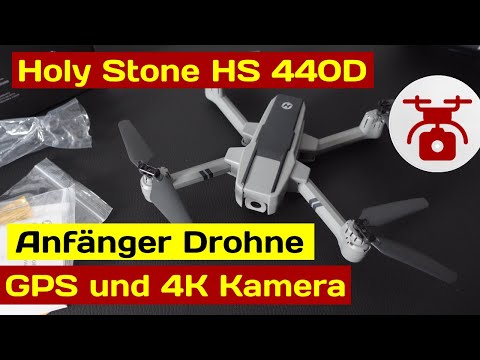 Beste Drohne für Anfänger ? HOLYSTONE HS440D GPS Drohne für Einsteiger mit 4k Kamera & Waypoint