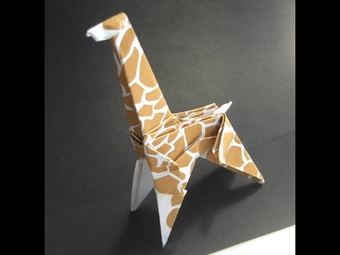 折り紙でキリンを作ろう 簡単なものから二枚使う折り方まで