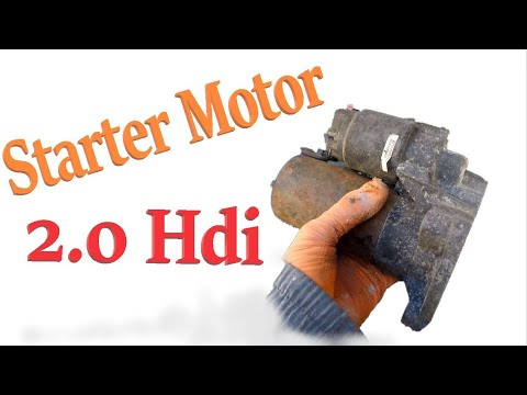 How to: STARTER MOTOR removal Peugeot Citroen 2.0 HDi turbo diesel