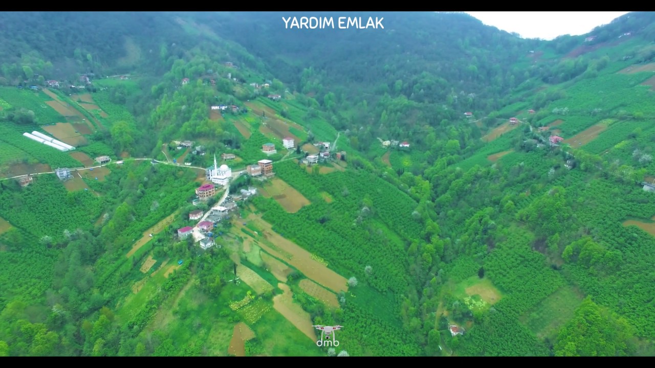 Akçaabat Kirazlık Köyü Havadan Görünüm
