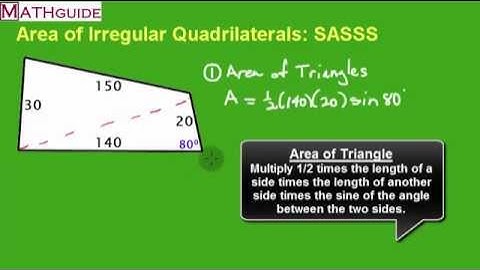Area of Irregular Quadrilaterals: SASSS