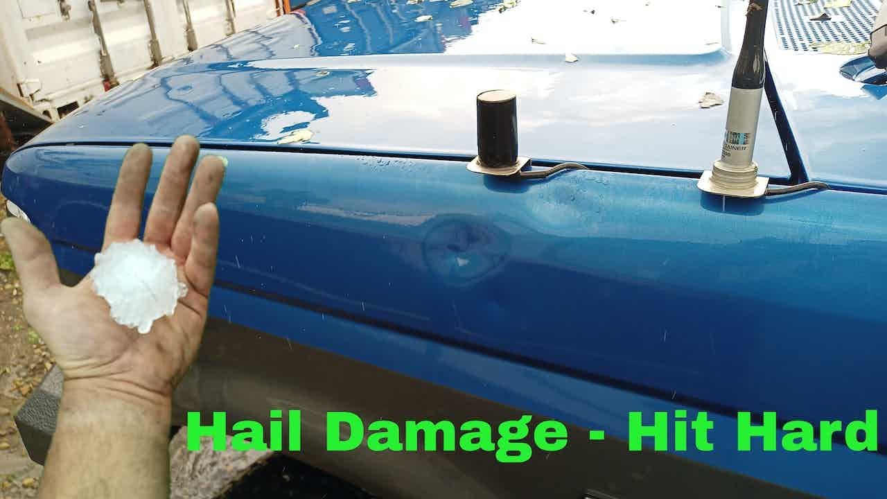 Huge Hail storm trashes my trucks - OBS Crew Cab 4x4 7.3l powerstroke ...