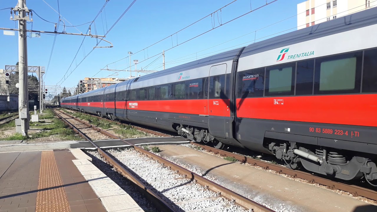 FRECCIAROSSA AV 9808 IN PARTENZA DA LECCE CON ETR 500.08 YouTube