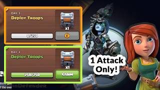 Clashiversary Quest TRICK! Clear Deploy 250 Troops in 1 Attack! π