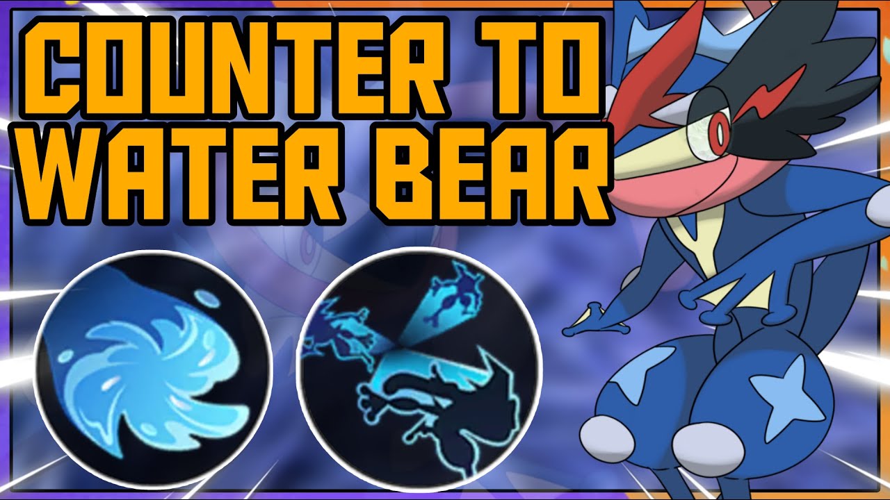Water Shuriken Greninja Counters Water Bear Pokemon unite YouTube
