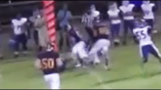 Running back spins out of tackle for score