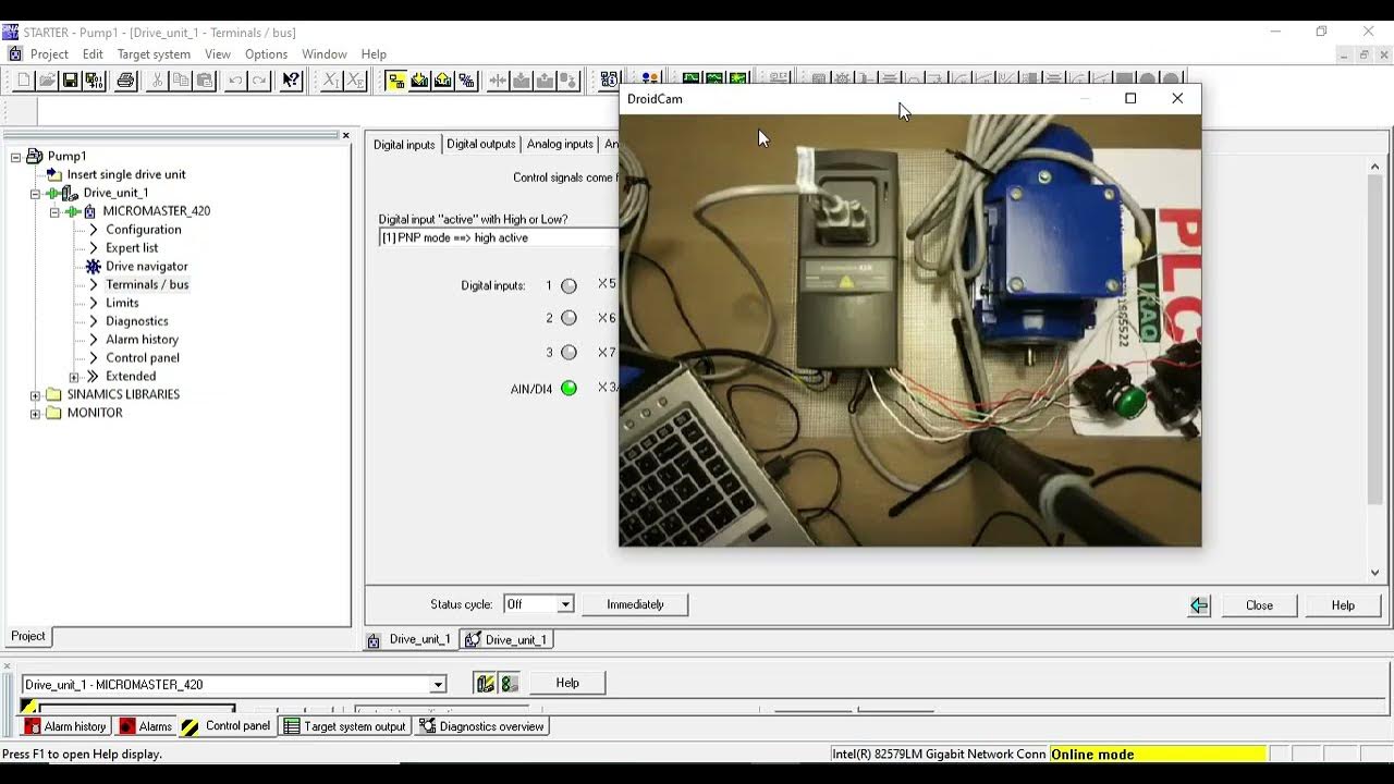 Episode 3 Connect Siemens Micromaster 420 to SIMATIC Starter using PC