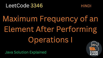 LeetCode 3346 | Maximum Frequency of an Element After Performing Operations I  | Java