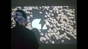 Fluid Dynamics: Human Motion Tracking & Reactive Projection Mapping | TajiArt