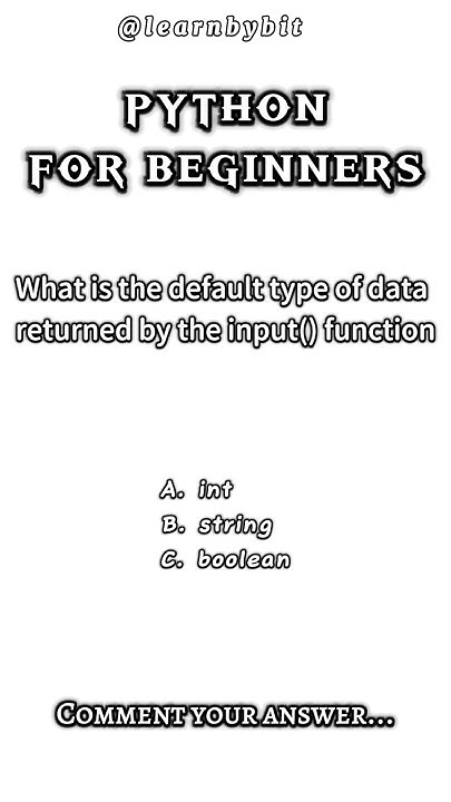 Python Quiz For Beginners Python Test #python #pythontutorial #python3 ...