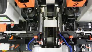 high speed automatic double end boring machine for small & narrow panel
