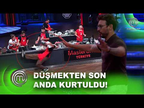 Yere Dökülen Yağ Paniğe Neden Oldu! Yarışmacı Az Kalsın Düşüyordu | MasterChef Türkiye 15.09.2026