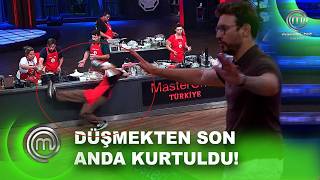 Yere Dökülen Yağ Paniğe Neden Oldu Yarışmacı Az Kalsın Düşüyordu Masterchef Türkiye 15.09.2026