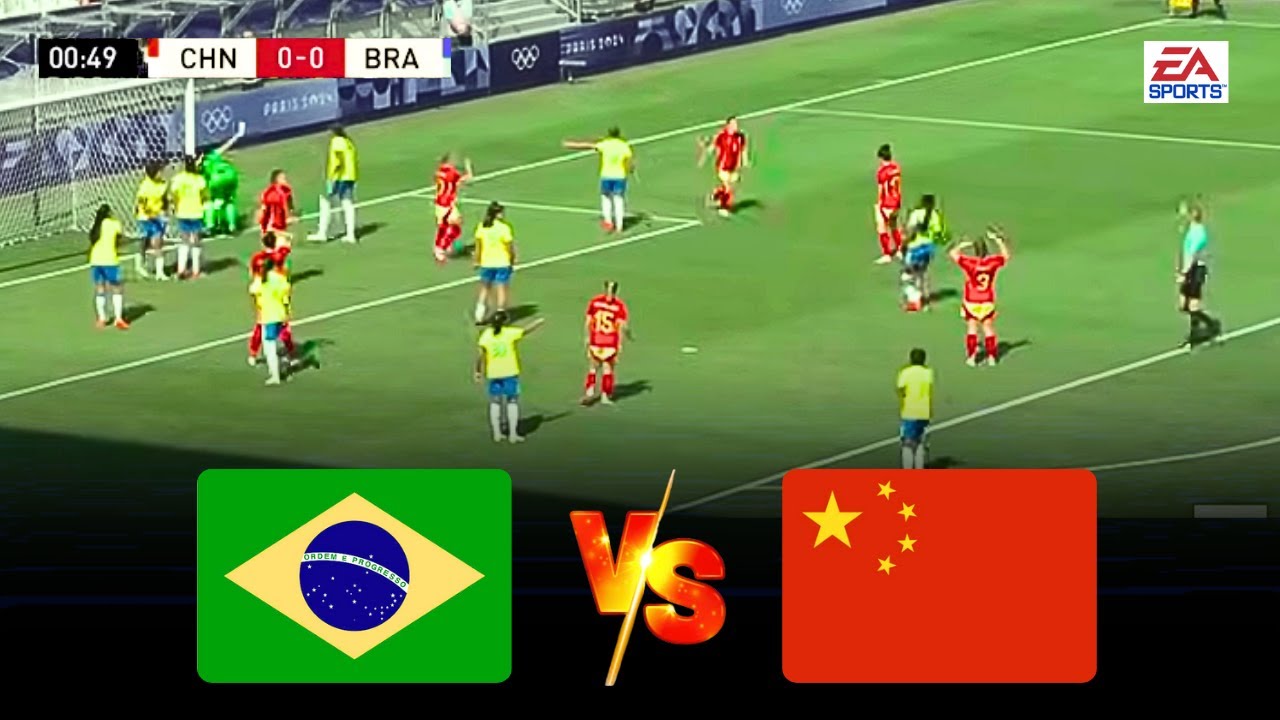 26 июля 2025 г. | БРАЗИЛИЯ – КИТАЙ | Товарищеский матч по футболу среди женщин | FIFA 23 [Ultra HD]