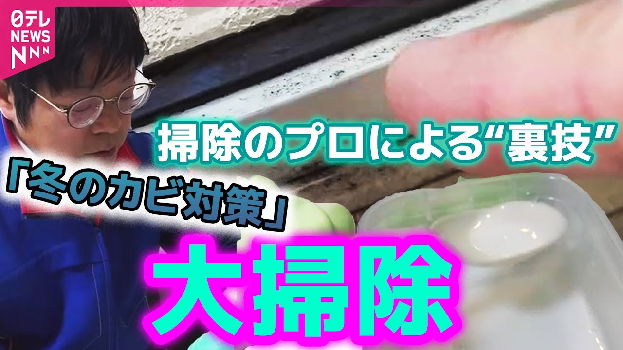 【年末大掃除】「冬のカビ」対策…掃除のプロによる“裏技”は/不用品が現金に…出費増える年末年始前に依頼　出張買い取りに密着（日テレNEWS）