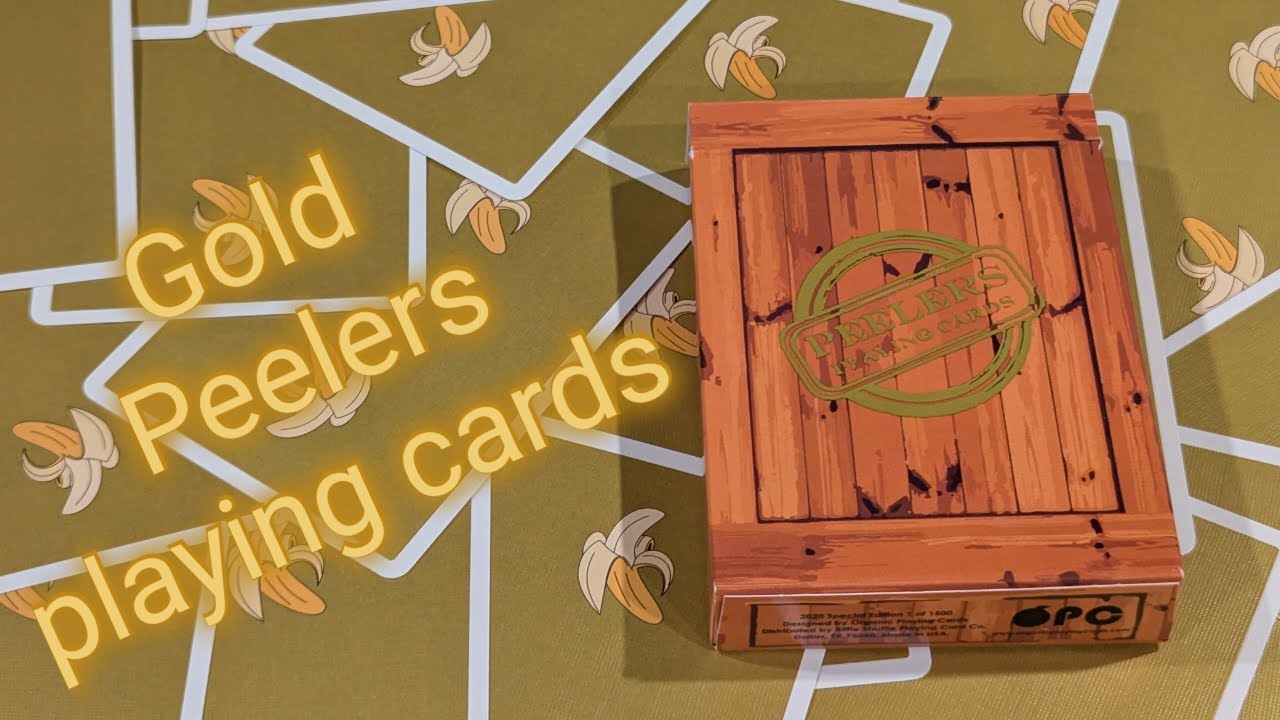 Daily deck review day 412 - gold peelers v3 playing cards by