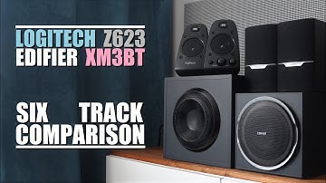 Logitech Z623 vs Edifier XM3BT  ||  6-Track Comparison