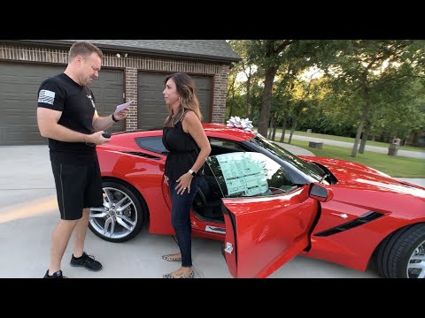 Wife Surprises Husband with a Brand New Corvette!!!