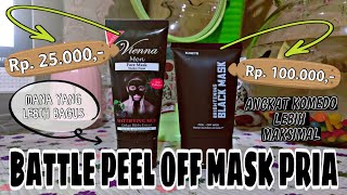 BATTLE PEEL OFF MASK UNTUK PRIA || MANA YANG LEBIH BAGUS !! 