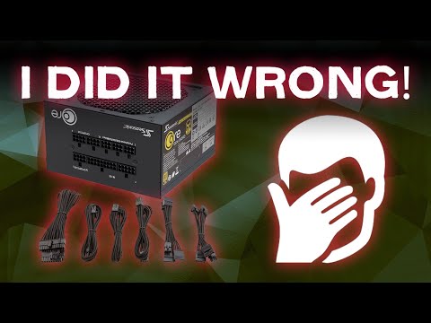 Part 2: How to connect High Powered Graphics Card to PSU - connecting 8pin and 6pin to PSU