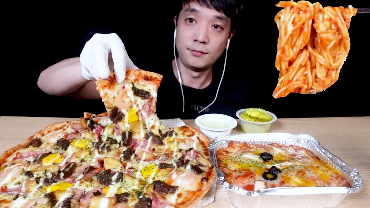 치즈스테이크 미트소스 스파게티 먹방 Cheese Steak Meat Sauce Spaghetti Mukbang ASMR