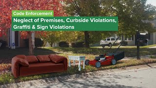 Famous Code Enforcement - Neglect of Premises, Curbside Violations, Graffiti and Sign Violations Profile