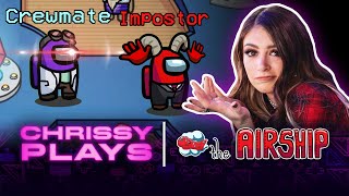 Hardcore 3rd Impostor-ing on the NEW Among Us Airship | Chrissy Plays