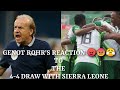 GERNOT ROHR TO THE SUPER EAGLES PLAYERS😂😂😂||NIGERIA 4-4 SIERRA LEONE MATCH