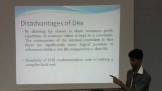 Summer Internship P7 Dalvik Virtual Machine VS Java Virtual Machine