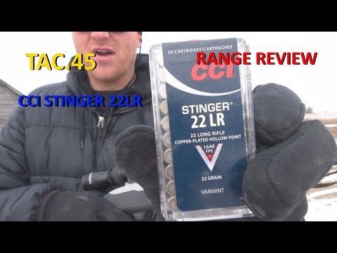 CCI STINGER .22LR AMMUNITION REVIEW