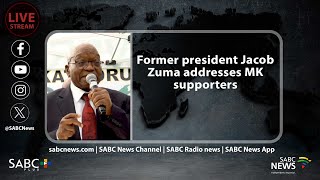 Former president Jacob Zuma addresses MK supporters