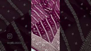 Pure khaddi Georgette #saree #indianhandlooms #onlineshopping #indianfabric #silksaree