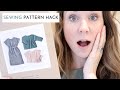 EASY PAPER SEWING PATTERN HACK | sewing pattern tips and tricks you need now