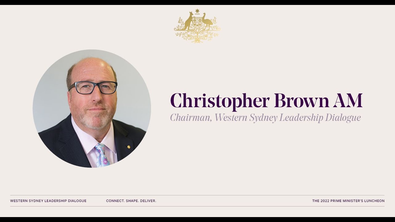 Christopher Rouk 2022 Prime Minister's Luncheon: Official Welcome | Christopher Brown AM ...