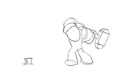 "Hammer Time!" - a rough animation
